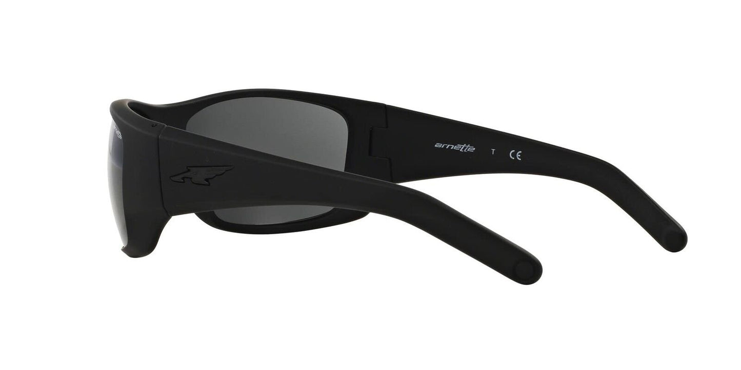 ARNETTE Men's AN4215 Heist 2.0 Rectangular Sunglasses, Fuzzy Black/Grey, 66 mm