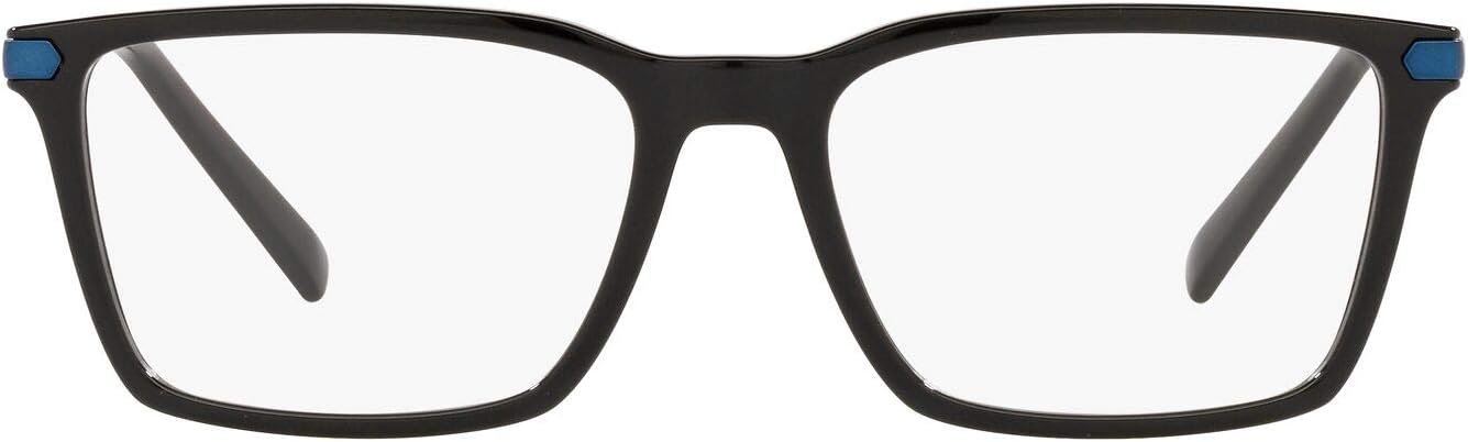 A|X ARMANI EXCHANGE Men's AX3077 8158 54mm Eyewear Frames, Black/Demo Lens,