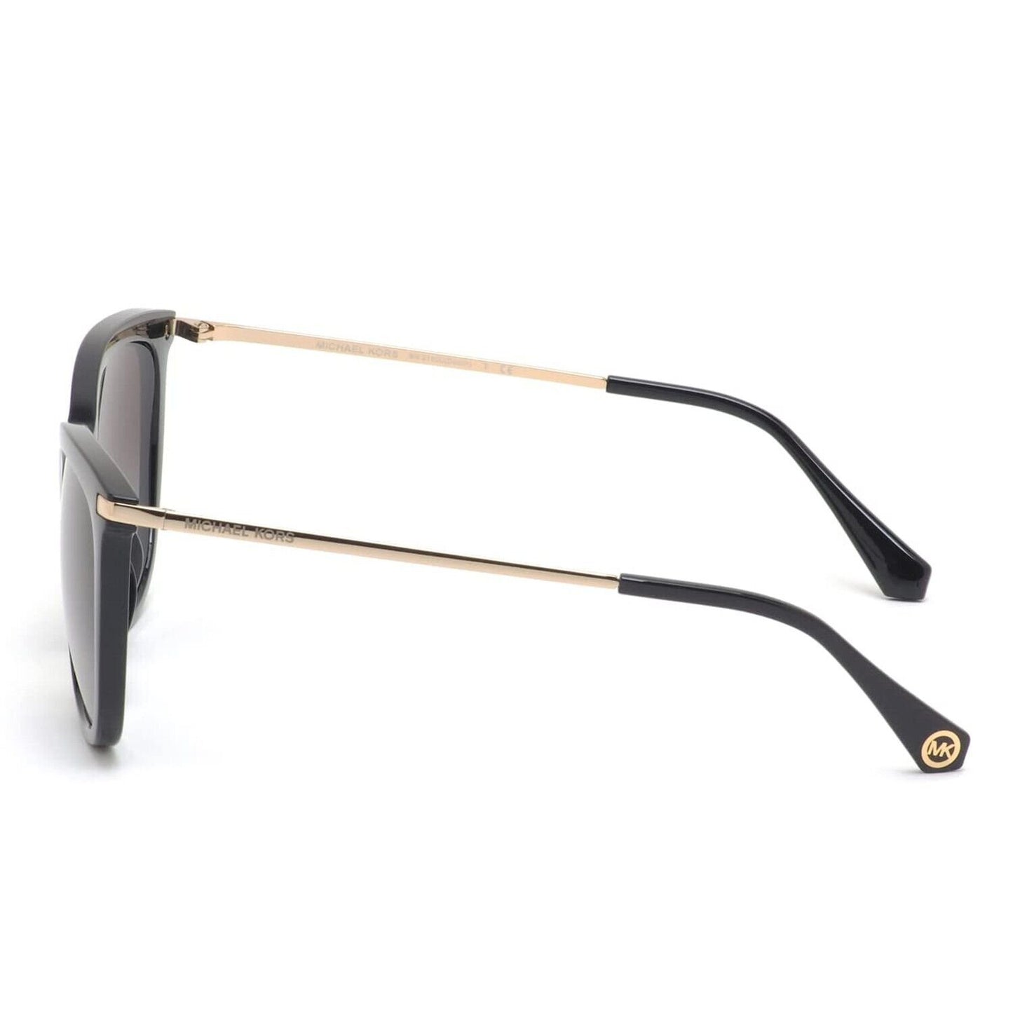 Michael Kors Women's Round Fashion Sunglasses, Black/Dark Grey Gradient,