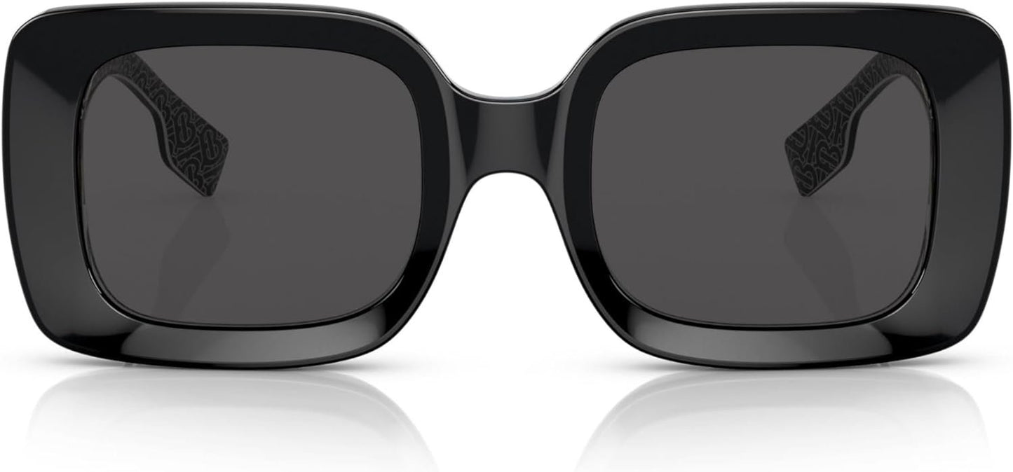 BURBERRY BE 4327 397787 Black/Print Tb/Crystal Sunglasses