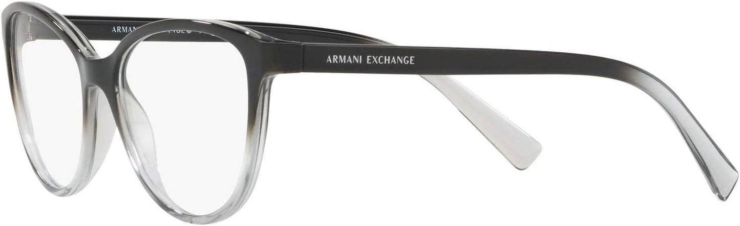 A|X ARMANI EXCHANGE Women's Ax3053 53mm Square Eyeglasses Frames