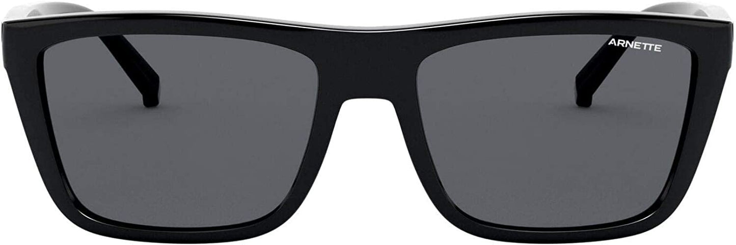ARNETTE Men's AN4262 41/87 55mm Deep Ellum Square Sunglasses, Black/Grey