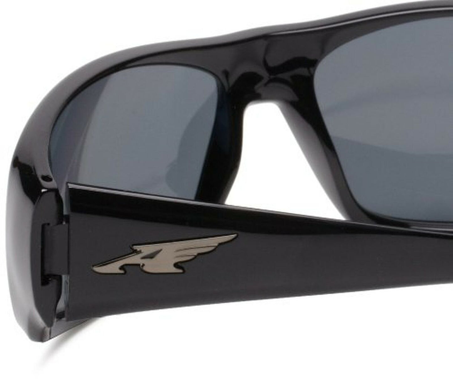 Arnette Men's AN4179 La Pistola Wrap Sunglasses, Black/Polarized Grey, 66 mm