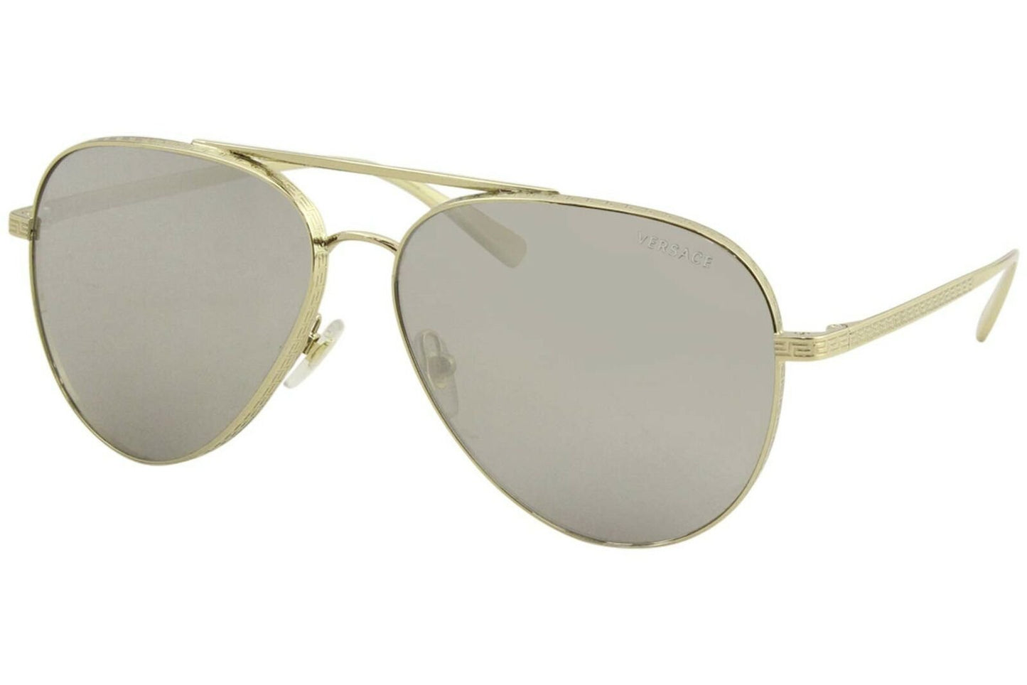 Versace VE2217 Pale Gold/Light Grey Mirror Silver Sunglasses