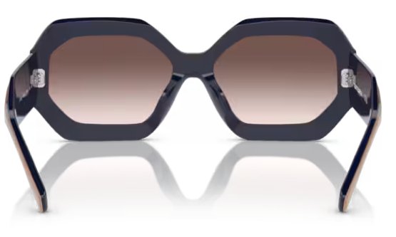 Tory Burch TY7192U 19396I 55mm Women's Sunglasses Navy/Beige/Clear Gradient Grey