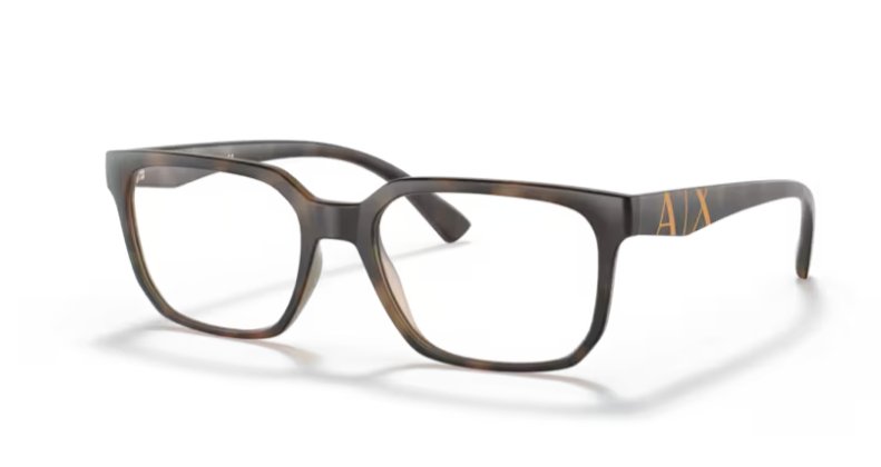 A|X ARMANI EXCHANGE Men's AX3086 8029 54mm Rectangular Eyewear Frames