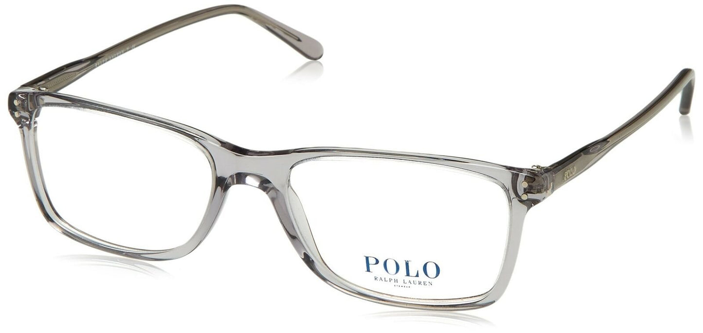 Polo Men's PH2155 Eyeglasses Shiny Semi Trasp Grey 54mm