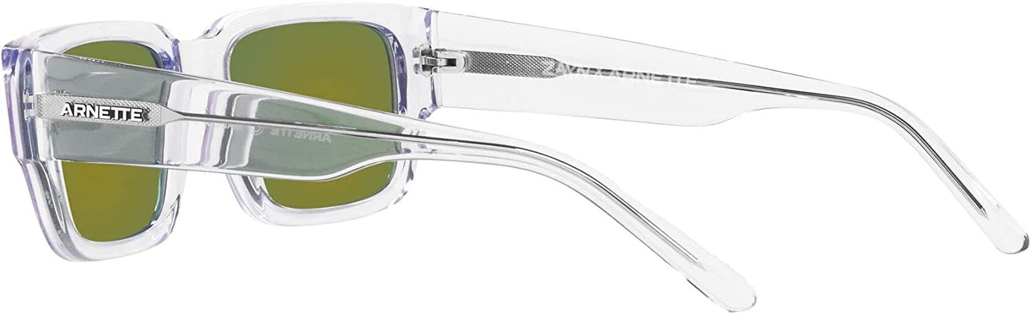 ARNETTE 0AN4296 12154V Unisex Sunglasses Crystal Frame, Grey Mirror Violet Lenses, 54MM