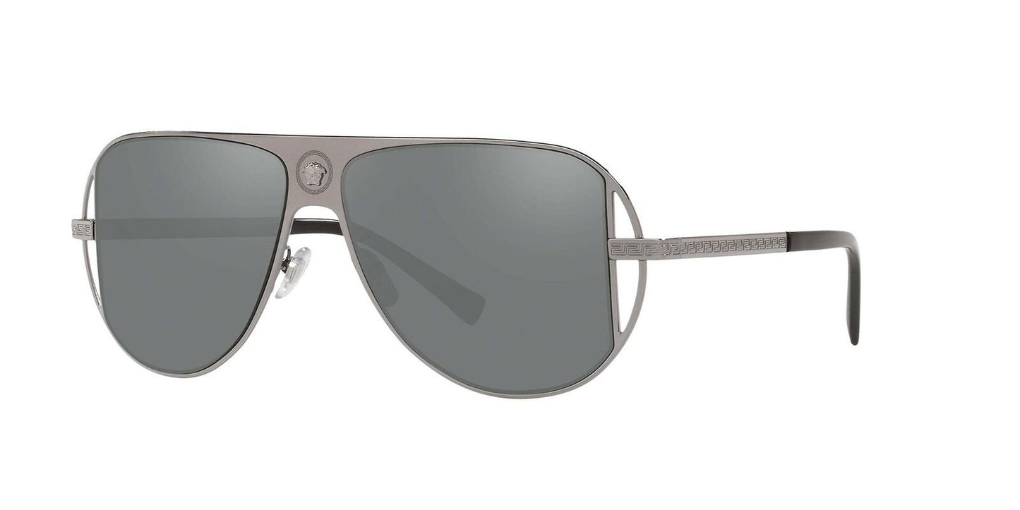 Versace 0VE2212 10016G-57 Grey Mirror Silver Sunglasses