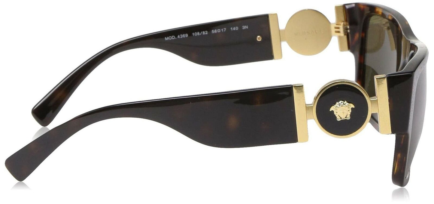 Versace Men Havana/Green sunglasses 0VE4369 108/82 58mm