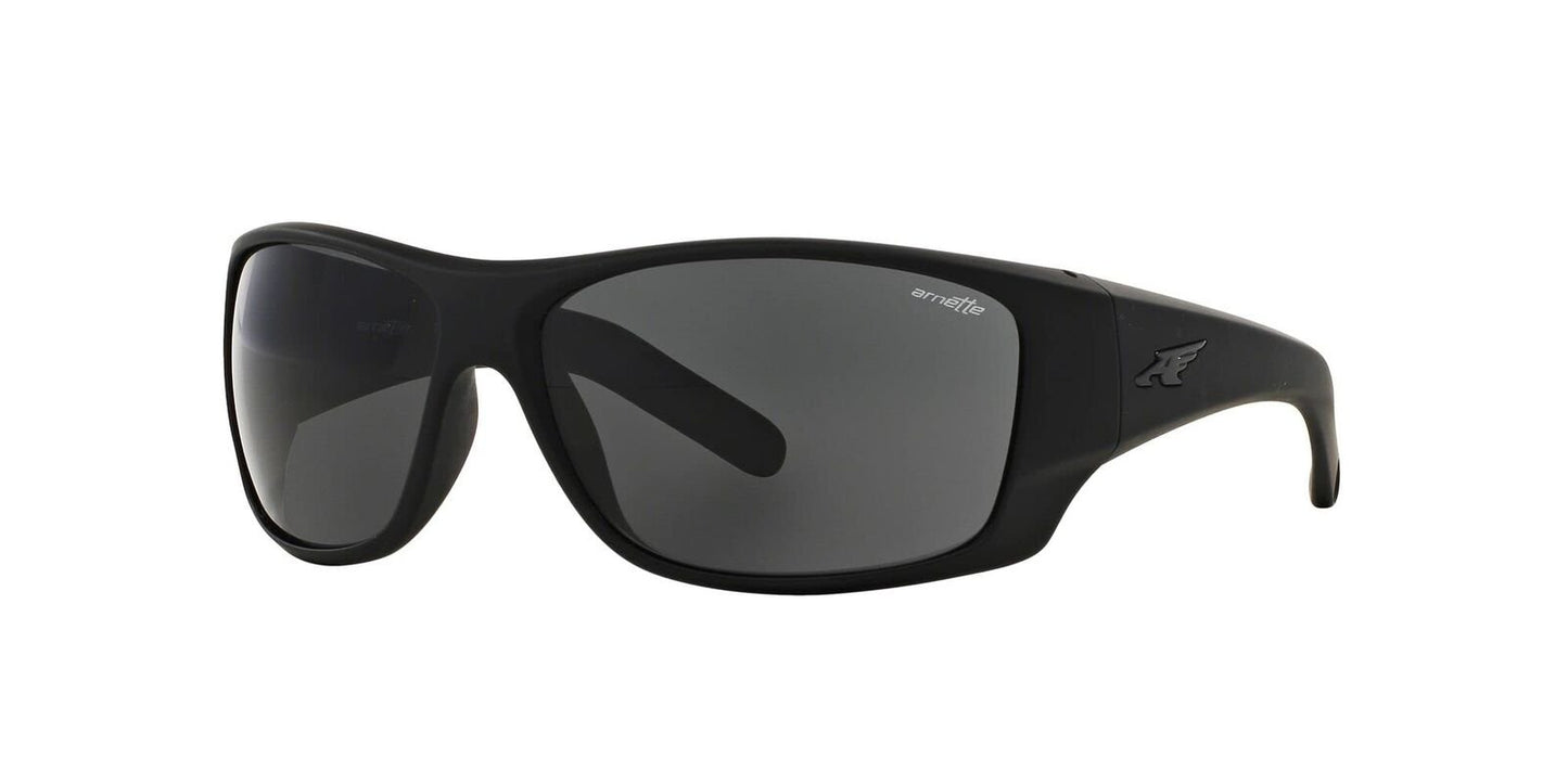 ARNETTE Men's AN4215 Heist 2.0 Rectangular Sunglasses, Fuzzy Black/Grey, 66 mm