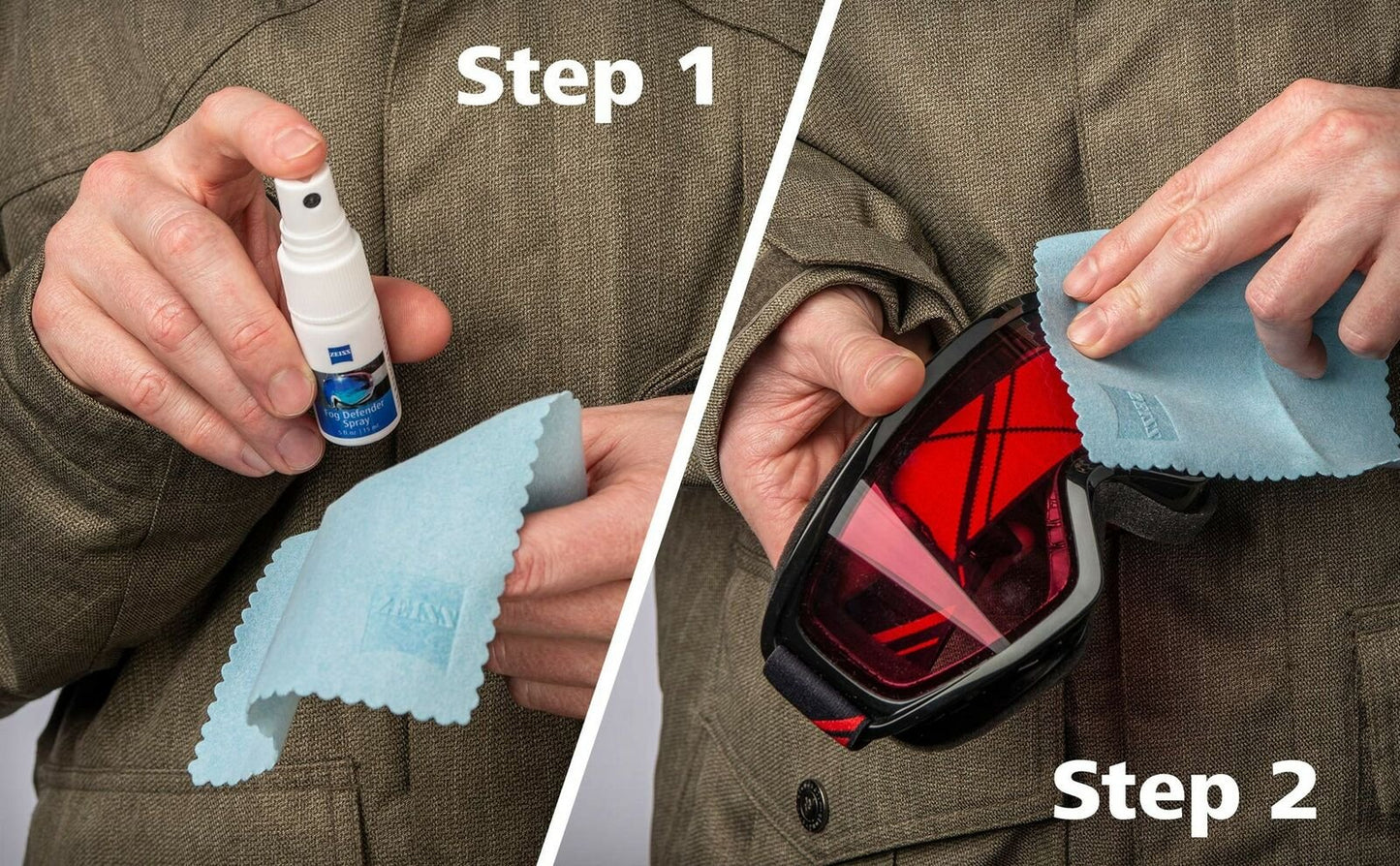 Zeiss Eyeglass Cleaner Anti-Fog Defender Kit - 1 Spray Cleaner and 1 Cloth