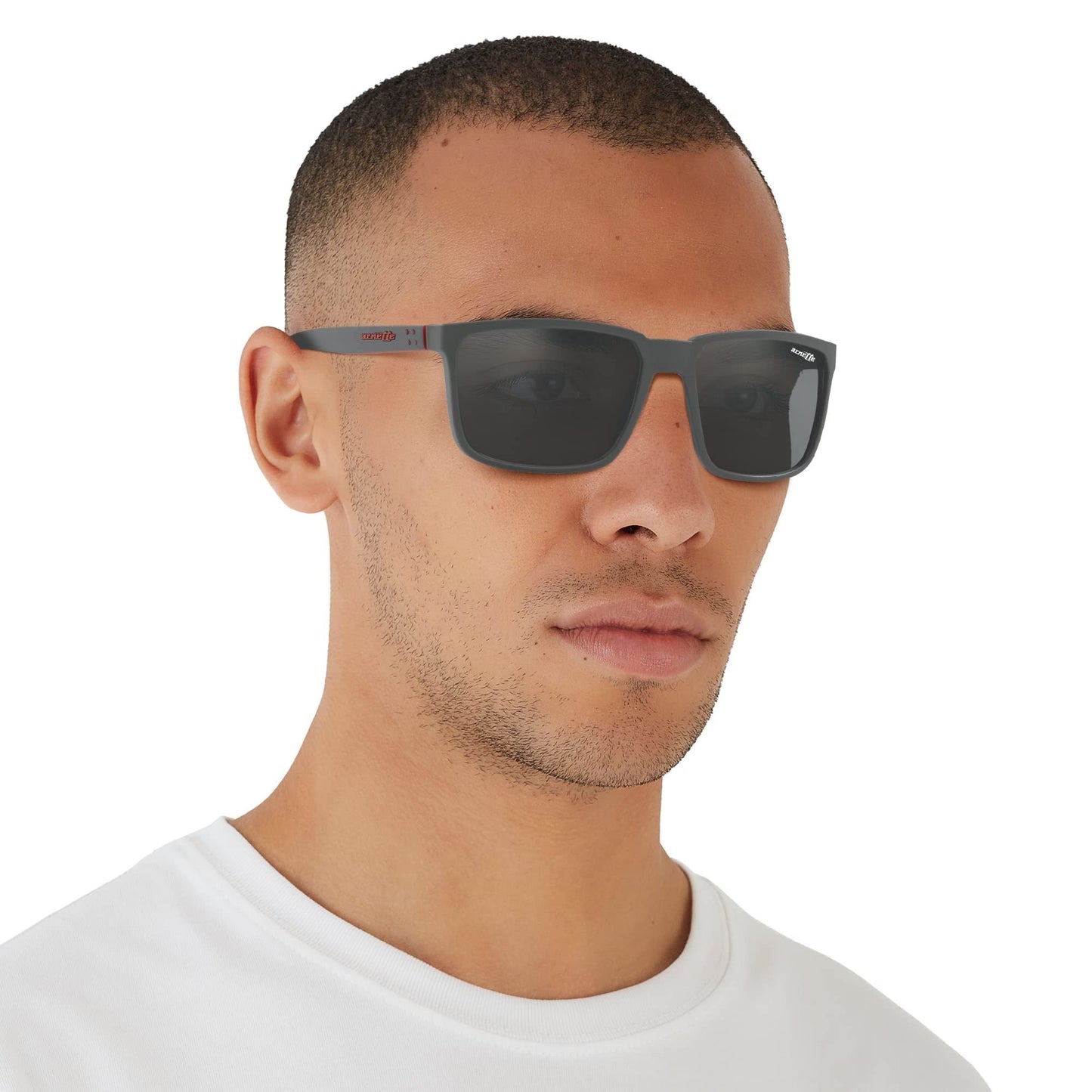 ARNETTE 0AN4251 25736G 58mm Man Sunglasses Matte Black Frame, Mirror Grey Lenses,