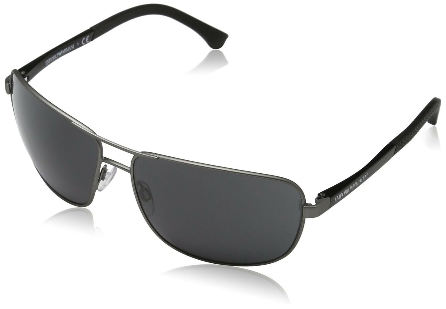 Emporio Armani EA2033 313087 Gunmetal Square Pilot Sunglasses