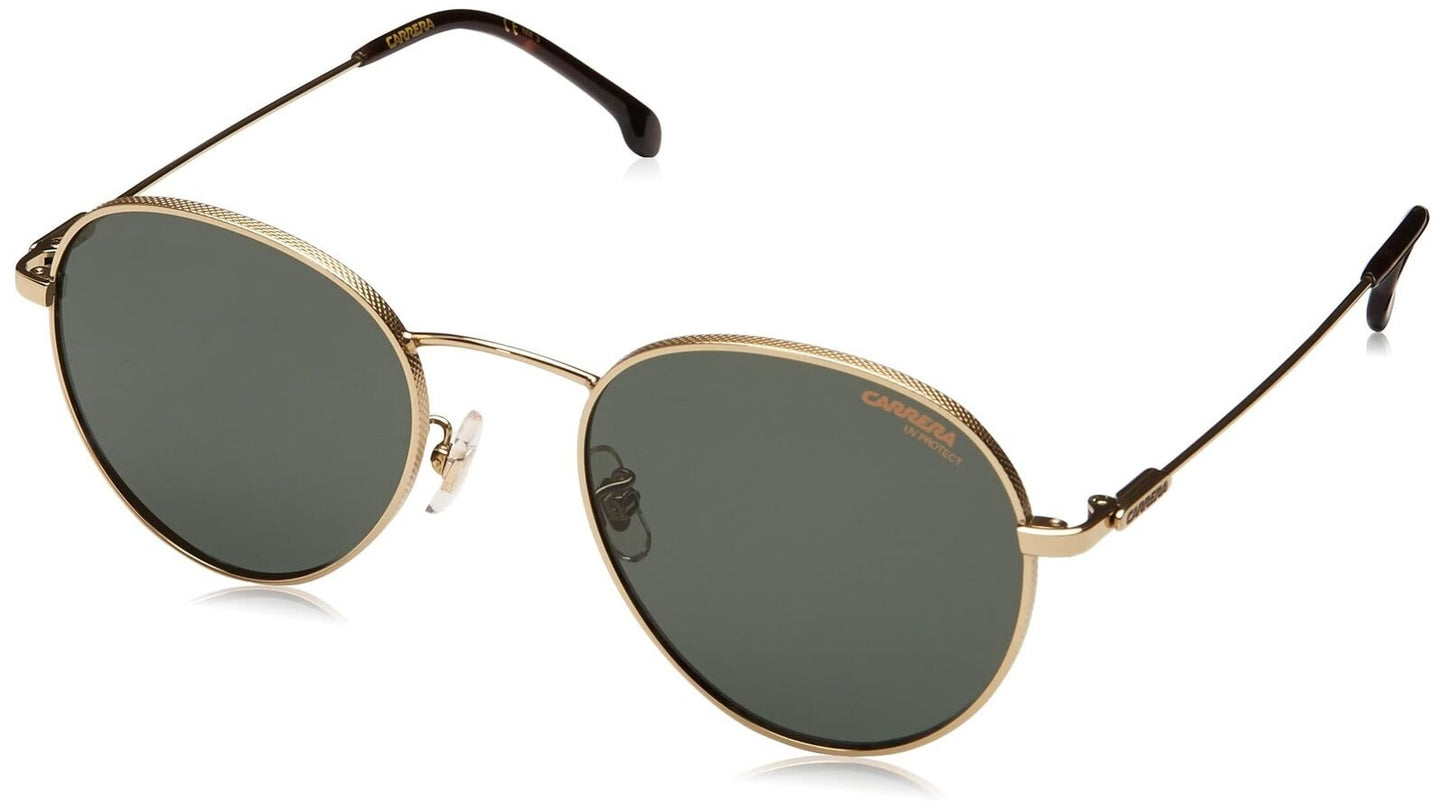 Carrera 216/G/S Round Sunglasses, Gold/Green, 51mm, 20mm