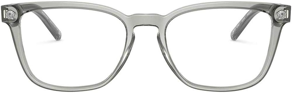 Versace 0VE3290 5254 54mm Transparent Grey eyeglasses Frame, Demo Lenses