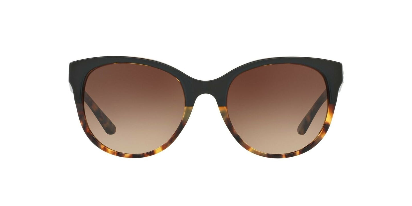 Tory Burch TY7095 Sunglasses 160113-54 - Black/Tortoise Frame, Dark Brown