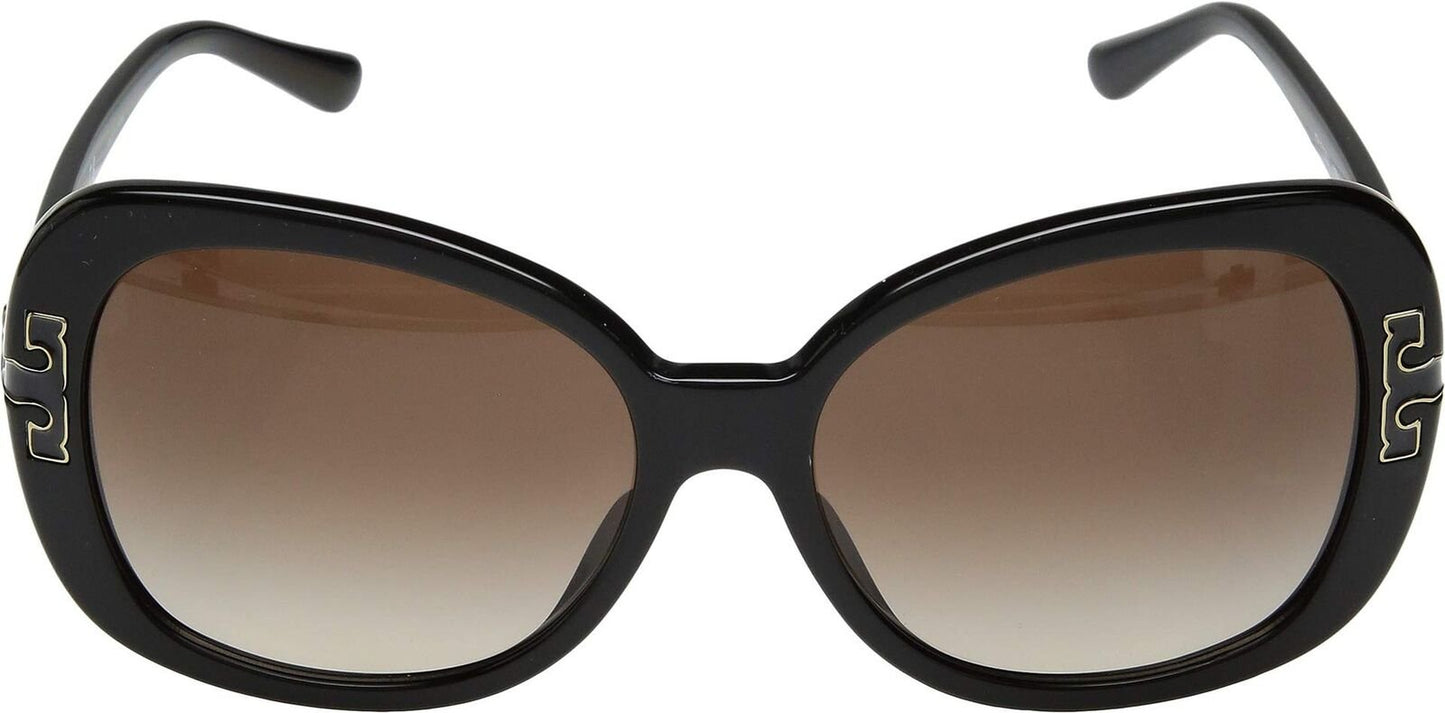 Tory Burch TY7133U 170913-57 - Women's, Black Frame, Brown Gradient Sunglasses
