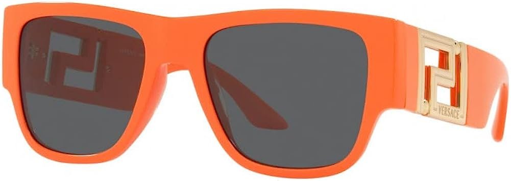 VERSACE VE4403 534887 Orange Square Rectangle Men's 57 mm Sunglasses