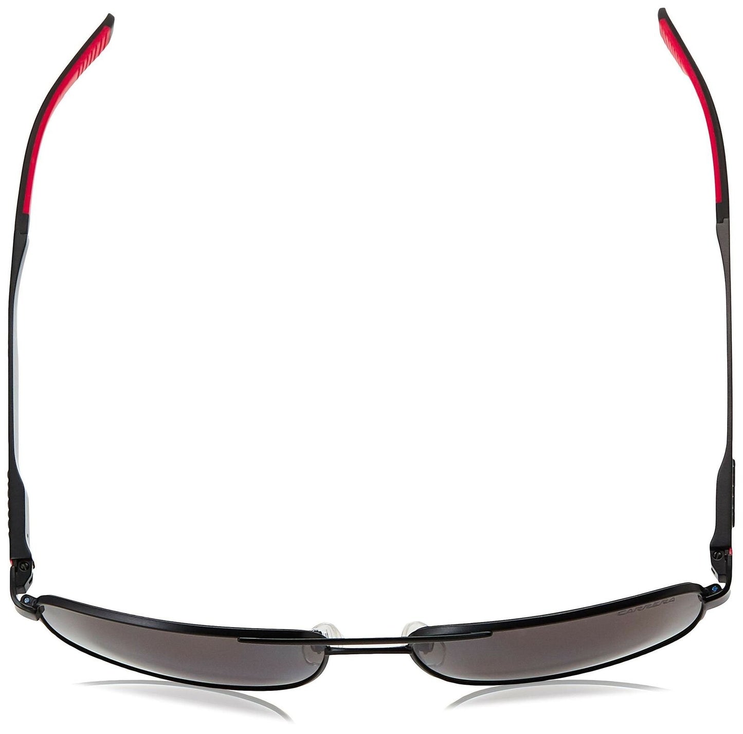 Carrera mens CA8011/S Rectangular Sunglasses, Matte Black/Polarized Gray, 58 mm