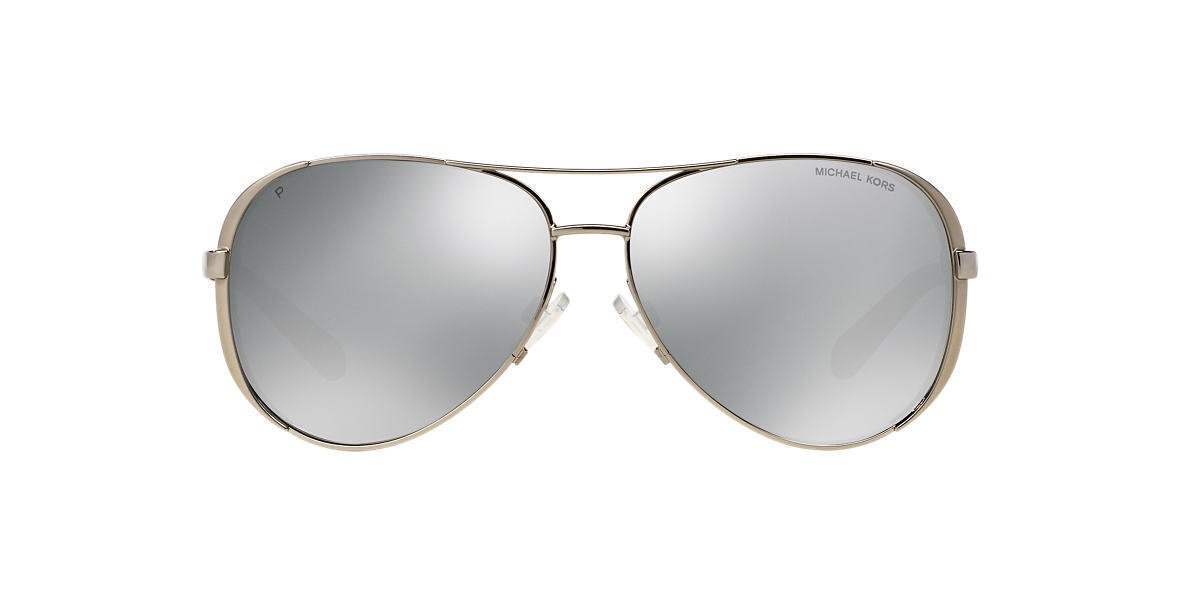 Michael Kors MK5004 Chelsea Polarized Sunglasses Silver w/Silver Mirror