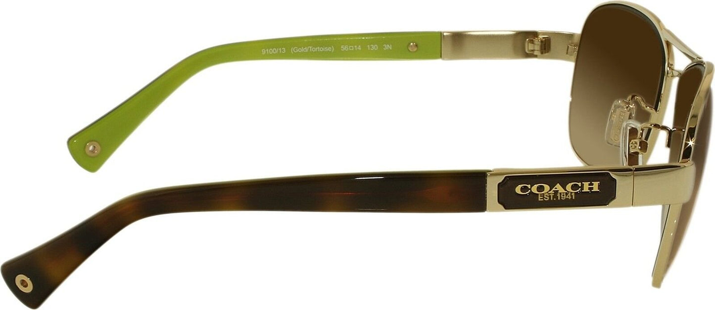 Coach Sunglasses Caroline Frame: Gold Lens: Brown Gradient