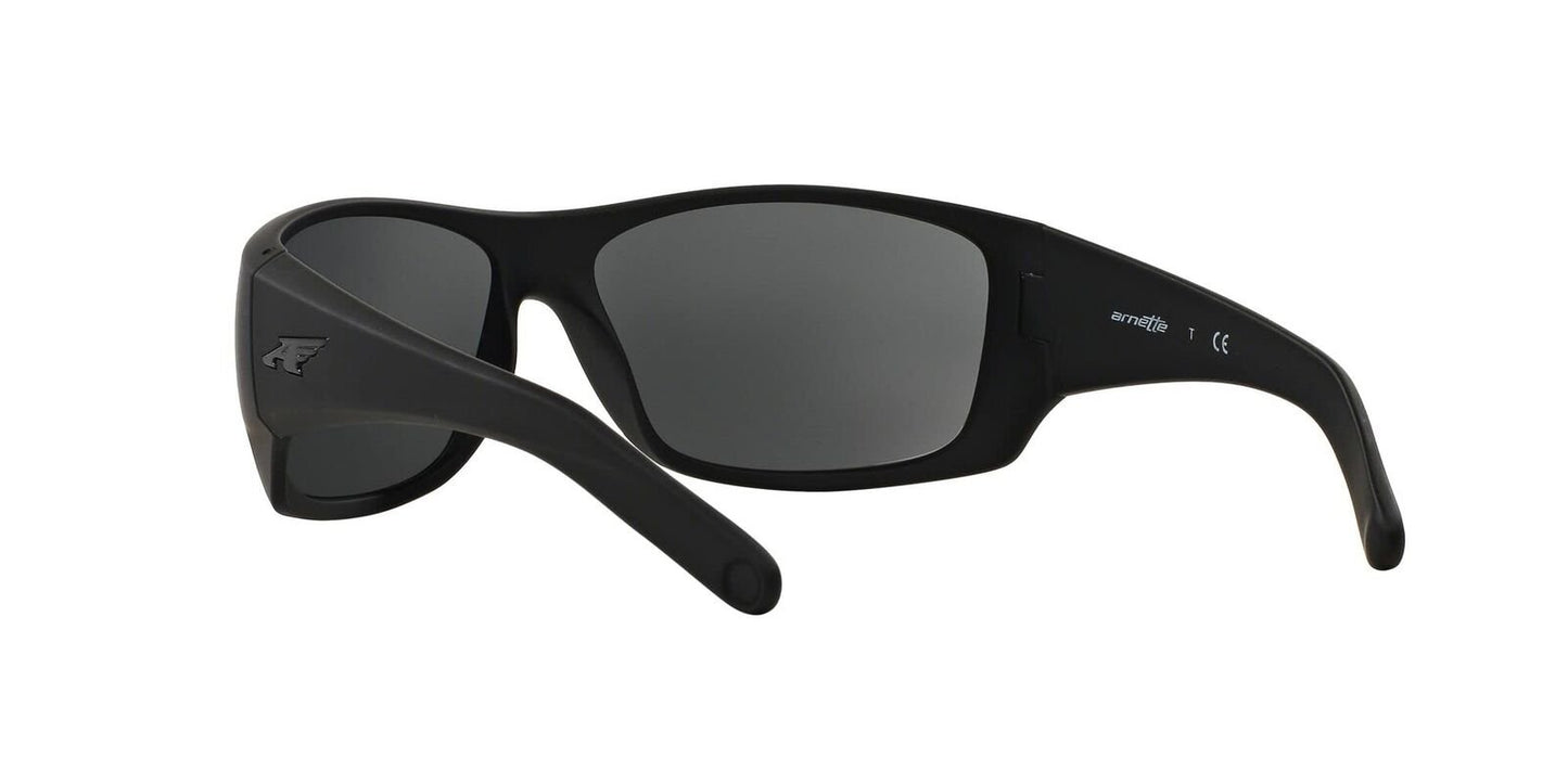 ARNETTE Men's AN4215 Heist 2.0 Rectangular Sunglasses, Fuzzy Black/Grey, 66 mm