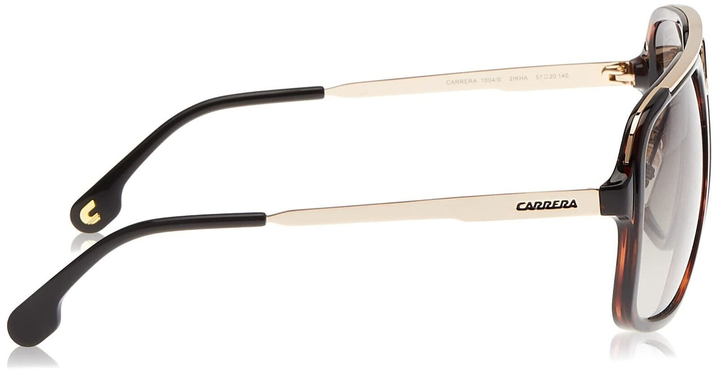 Carrera mens Carrera 1004/S Sunglasses, Havana Gold/Brown Gradient, 57mm 20mm