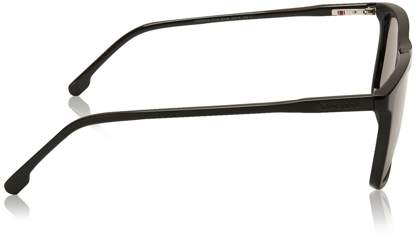Carrera 231/S Rectangular Sunglasses, Black/Gray, 55mm, 18mm