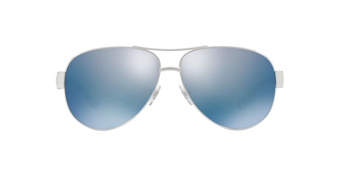 Tory Burch Women's TY6057 Blue/Silver mirror Sunglasses 60mm