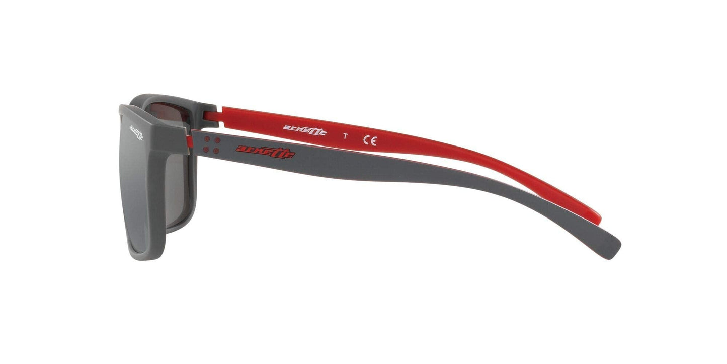 ARNETTE 0AN4251 25736G 58mm Man Sunglasses Matte Black Frame, Mirror Grey Lenses,