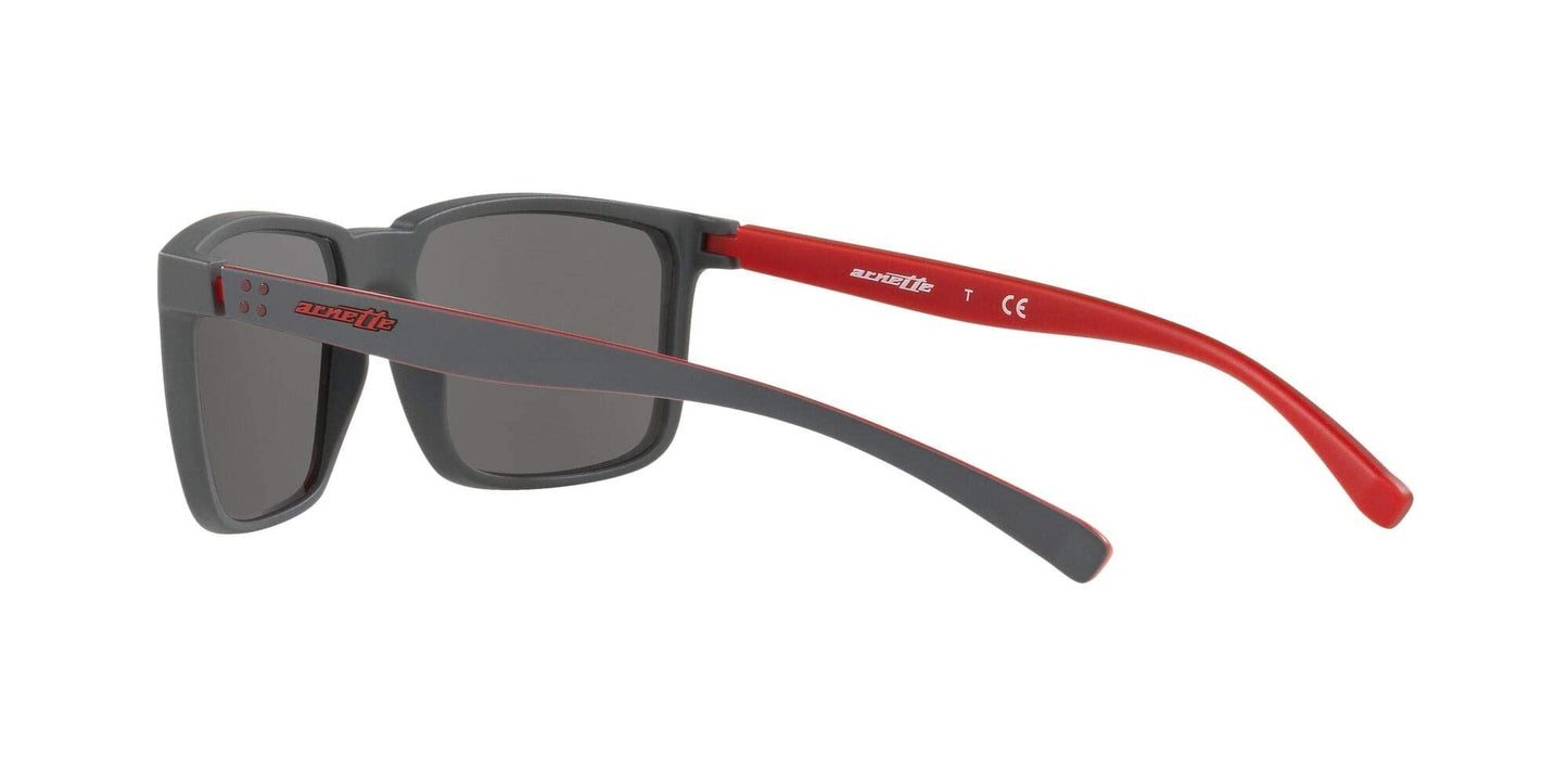 ARNETTE 0AN4251 25736G 58mm Man Sunglasses Matte Black Frame, Mirror Grey Lenses,