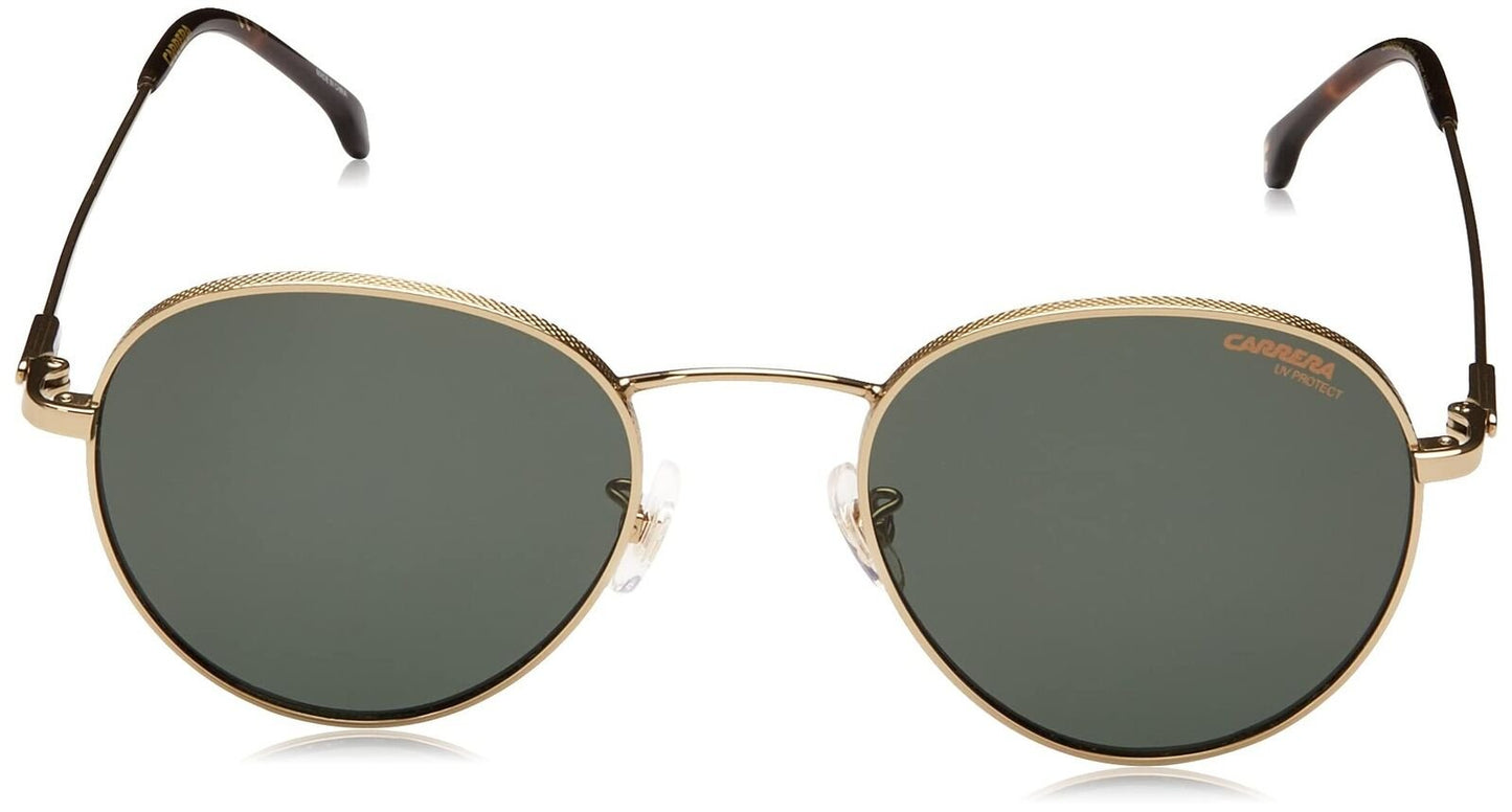 Carrera 216/G/S Round Sunglasses, Gold/Green, 51mm, 20mm