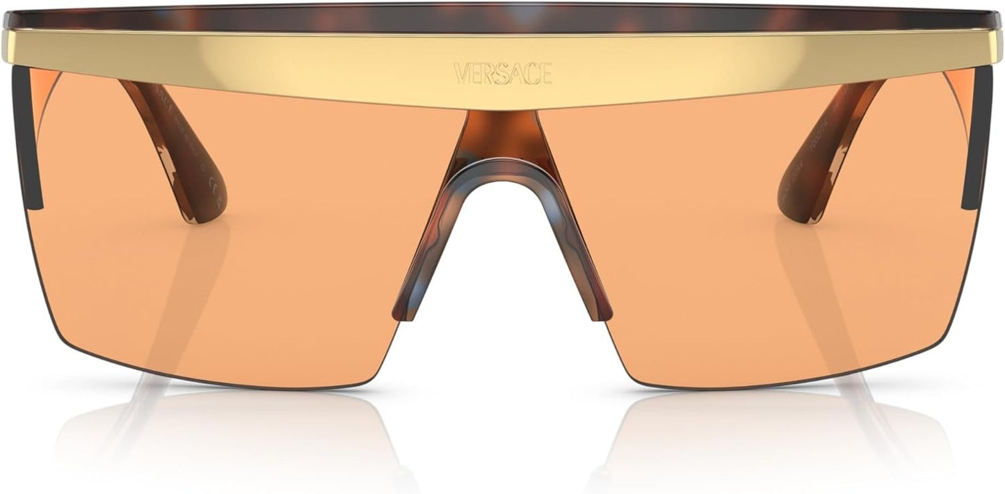 VERSACE VE2254 100274 Havana Dark Orange 44mm Men's Sunglasses