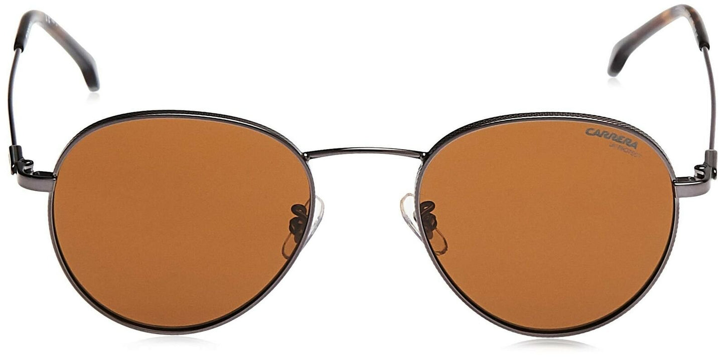 Carrera 216/G/S Round Sunglasses, Dark Ruthenium/Brown, 51mm,