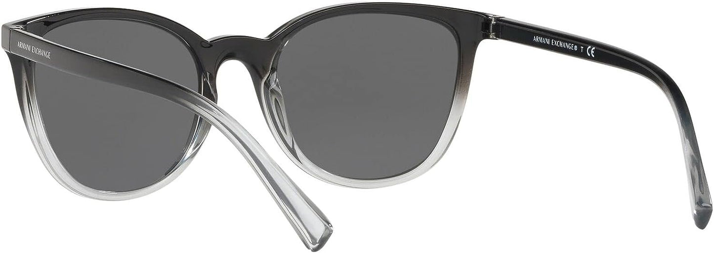 ARMANI EXCHANGE AX4077SF 82556G 56mm Black & Grey Rectangle Sunglasses