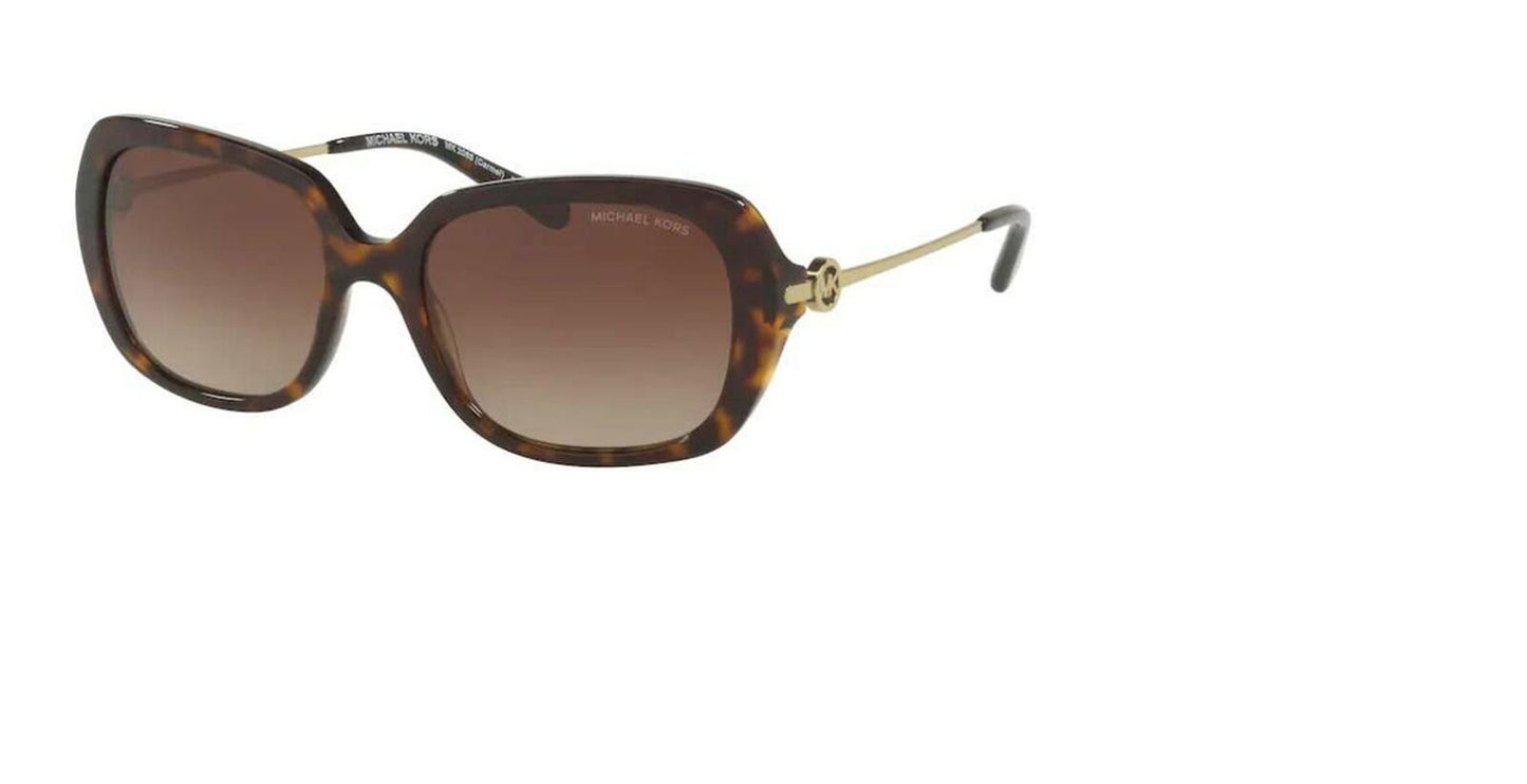 Michael Kors MK2065 Carmel Sunglasses Dark Tort w/Smoke Gradient Lens 54mm