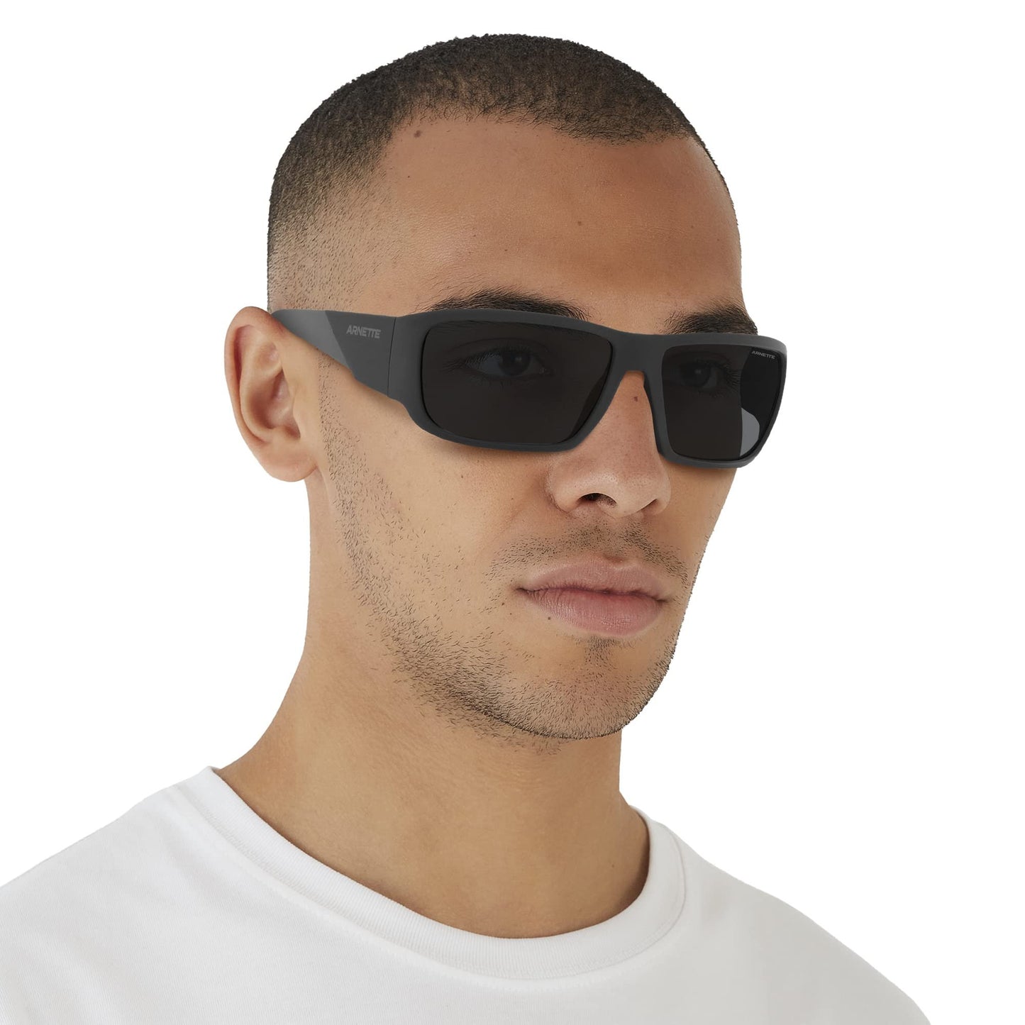 ARNETTE 0AN4297 275887 64MM Man Sunglasses Matte Black Frame, Dark Grey Lenses, 64MM