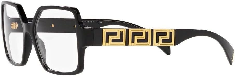 Versace VE3337 GB1 55/15/140 Black/Gold Eyewear Frame