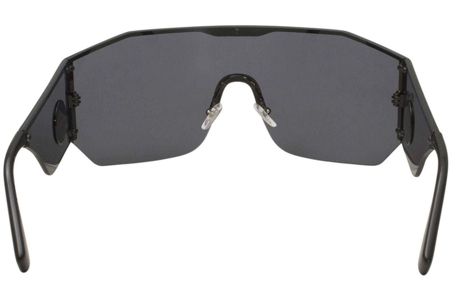 Versace Man Sunglasses, Black Lenses Metal Frame, 41mm