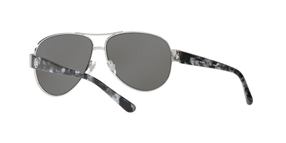 Tory Burch Women's TY6057 Blue/Silver mirror Sunglasses 60mm