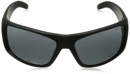 Arnette Men's AN4179 La Pistola Wrap Sunglasses, Fuzzy Black/Grey, 66 mm