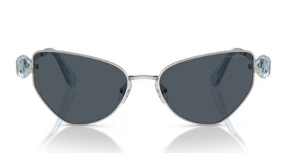 SWAROVSKI SK7003 400187 57mm Silver Dark Grey Women's Sunglasses