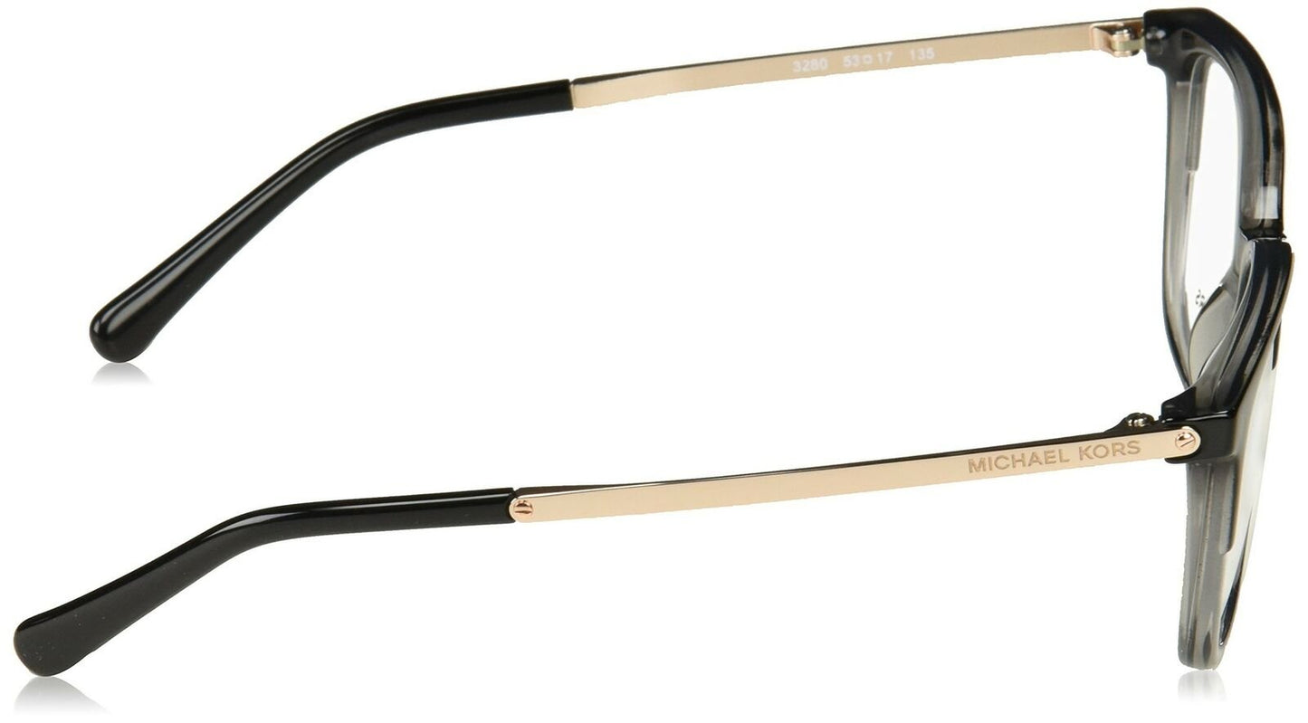 Michael Kors Eyeglasses BLACK/TRANSPARENT GREY,  0MK4047 3280 53-17-135