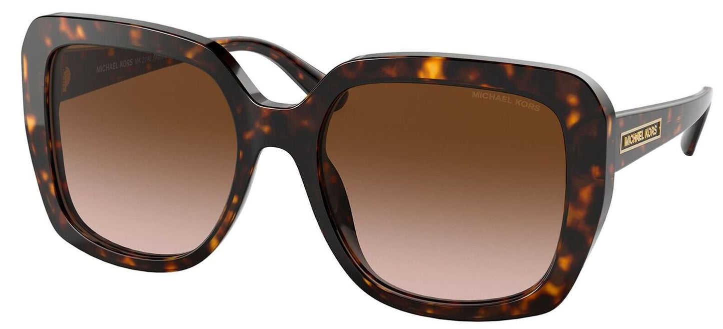 Michael Kors MK2140 Manhasset Dark Tortoise/Brown Gradient Sunglasses
