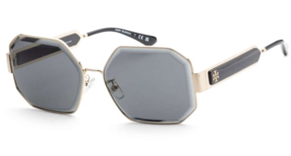 Tory Burch TY6094 327187 60mm Shiny Light Gold Sunglasses
