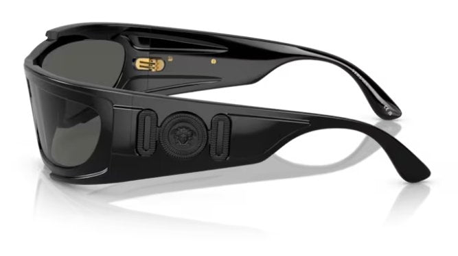 Versace 0VE4446 GB1/87 Black Wrap Sunglasses