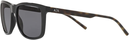 A|X ARMANI EXCHANGE Men's AX4070SF 815881 Black/Grey Polarized Sunglasses,