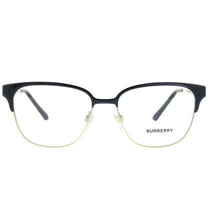 Burberry BE 1313Q 1237 Black Light Gold Metal Square Eyeglasses 53mm