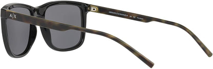 A|X ARMANI EXCHANGE Men's AX4070SF 815881 Black/Grey Polarized Sunglasses,